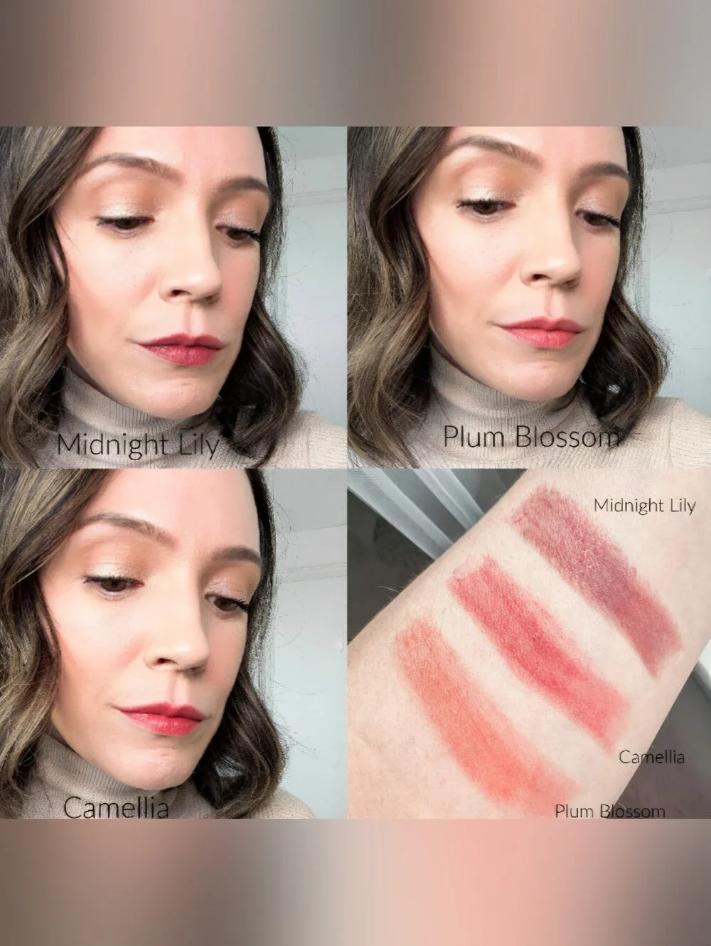 Tatcha Plum Blossom Coral Pink Lipstick SPF 25 (New)